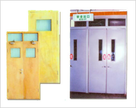 木質防火門、鋼質防火門窗